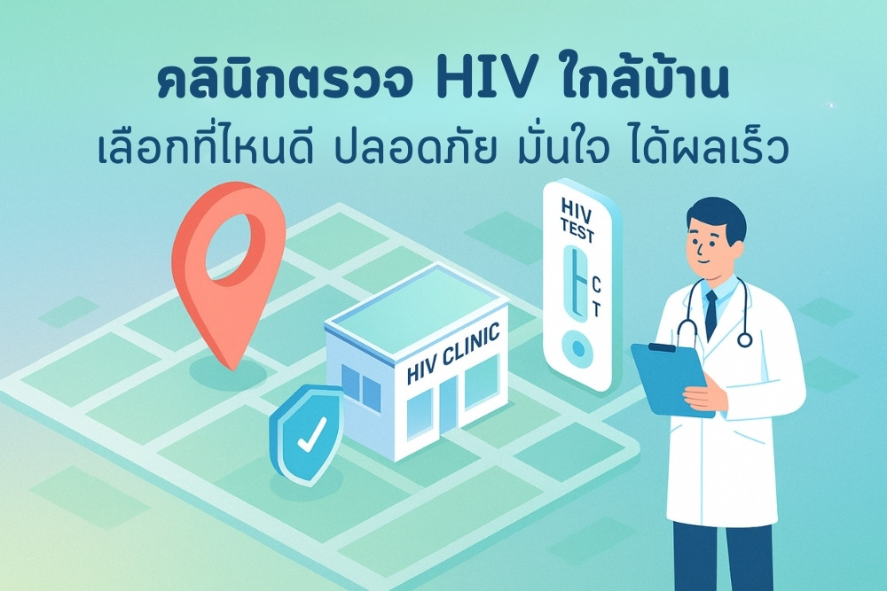 คลินิกตรวจ HIV ใกล้บ้าน เลือกที่ไหนดี ปลอดภัย มั่นใจ ได้ผลเร็ว