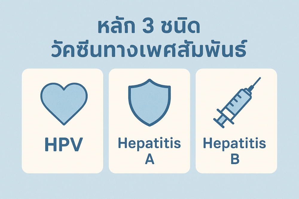วัคซีนทางเพศสัมพันธ์ ที่สำคัญ มีอะไรบ้าง