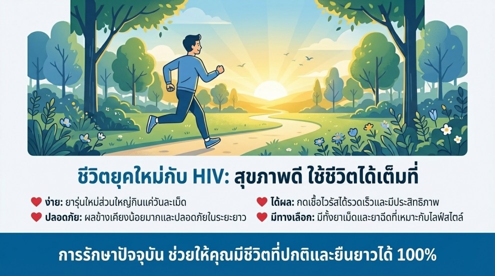 สรุป ยารักษาเอชไอวี วันนี้ดีกว่าอดีตหลายเท่า